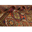 Tapis pré-1900 à motif de teinture de légumes Kazak antique 4 x 6