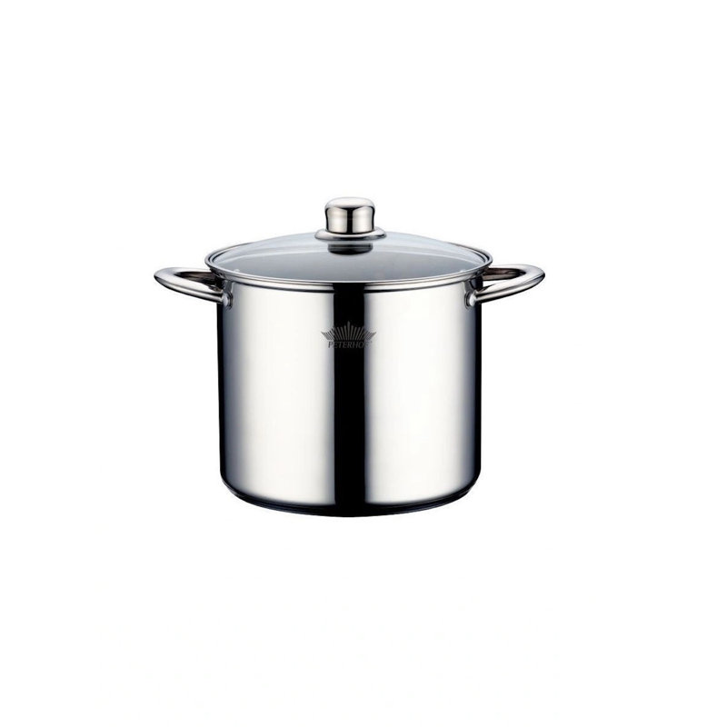Marmite en acier inoxydable avec couvercle 12,6 pte / 12 L Peteroff
