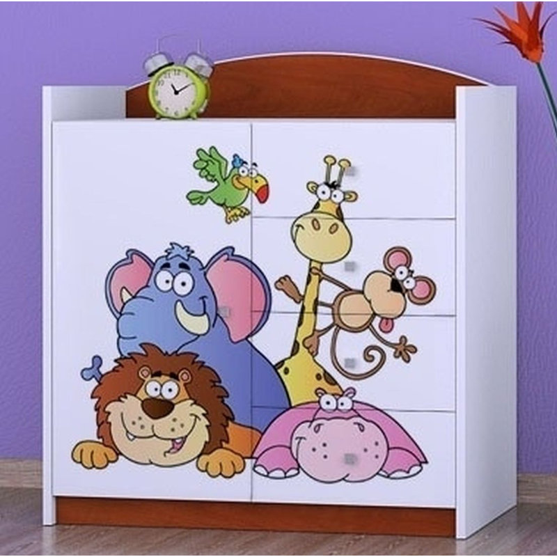 Niemeyer Kids 4 - Drawer Combo Dresser, Brown