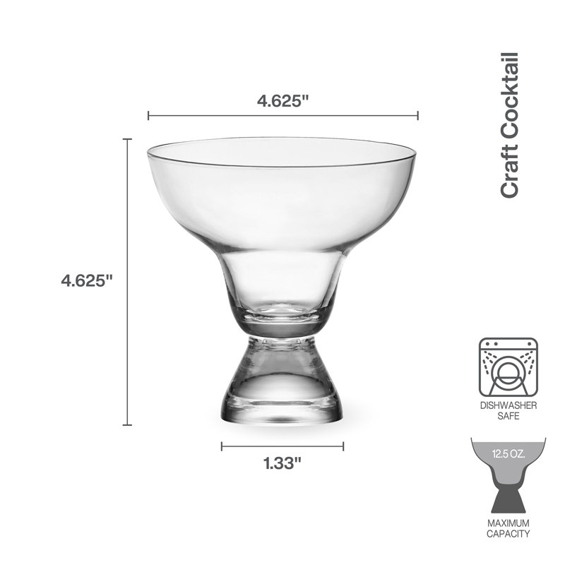 Craft Cocktails 12.5 oz. Stemless Margarita Glasses