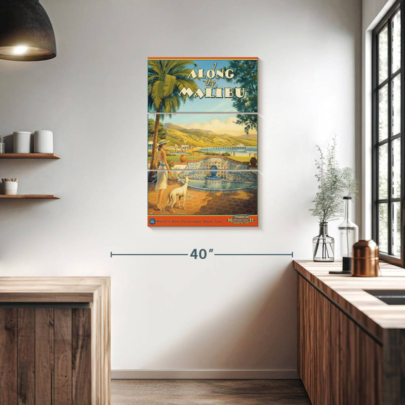 Masam le long du Malibu, H 38 po x l 24 po