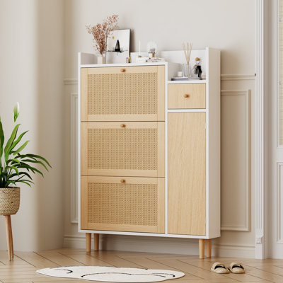 12 Pair Flip Down Shoe Storage