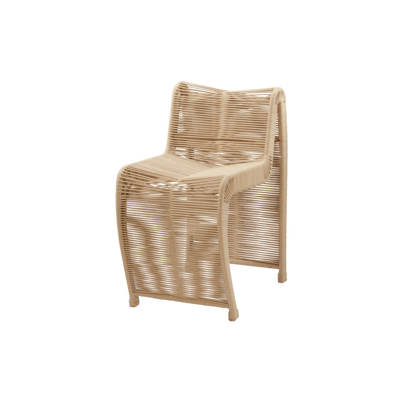 Dawone Upholstered Counter Stool with Metal Frame, Tan