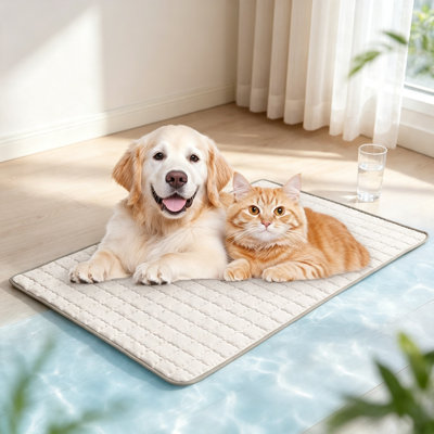 Waterproof Pet Cooling Mat L Gray 70×50cm
