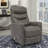 Akeelah 31" W Top Grain Leather Manual Swivel Glider Recliner -1835822514