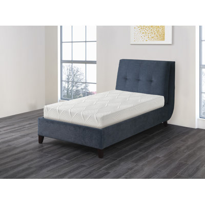 10-Inch Twin Size Bed Mattress Gel-Infused Memory Foam Mattress, Firm, White, Mattress In A Box