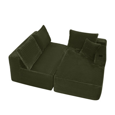 96" Cloud Sectional Couch with L-Shape Chaise