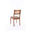 Ensemble de 2 chaises d'appoint en cuir avec bandes tissées - 18 po K / j