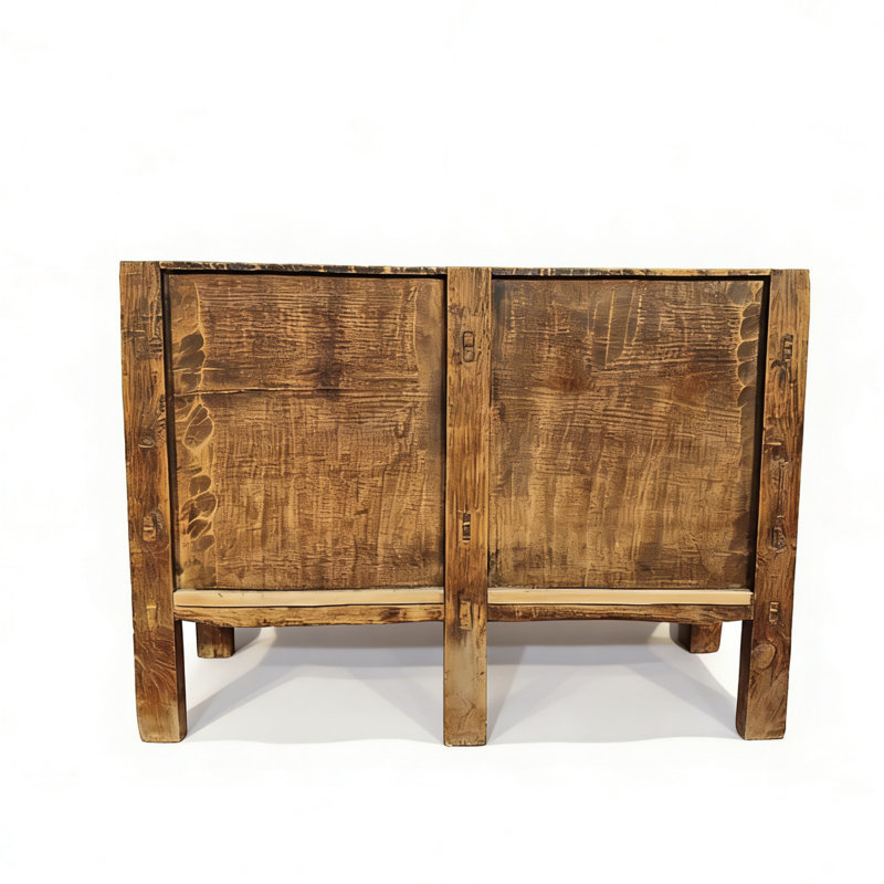 Aged Poplar Double Cabinet