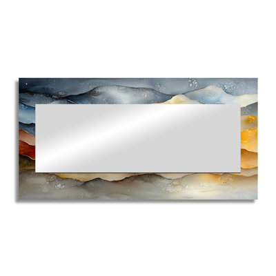 Structured Waves Chaos In Motion I - Geometric Mirror For Wall Art Decor - Printed On Metal