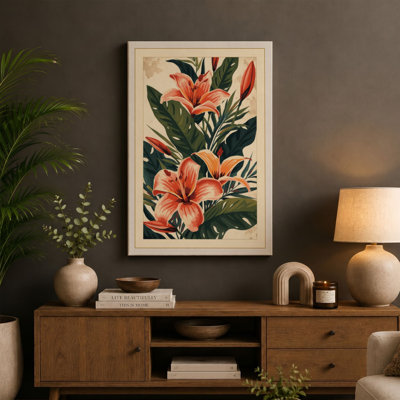 Flowering Plant Study Botanical - Wrapped Canvas