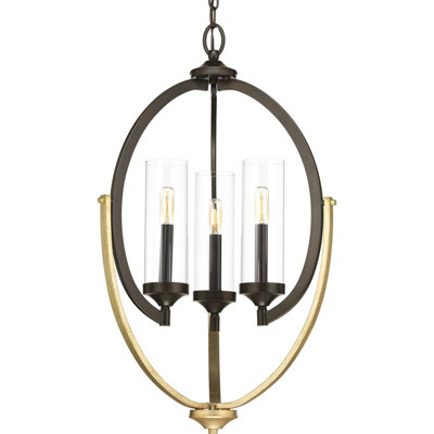 Lustre géométrique unique à 3 lumières Zaleski