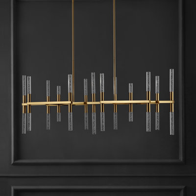 Bale 26 - Light Iron Dimmable LED Modern Linear Chandelier