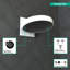 Tête de douche Hansgrohe Rainfinity 250 avec garniture de connecteur mural-707312858-707312836