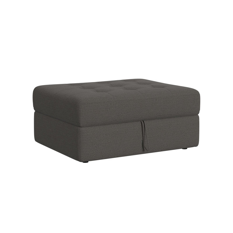  Harleigh Storage Ottoman in Palmer Plus Ash, Gray
