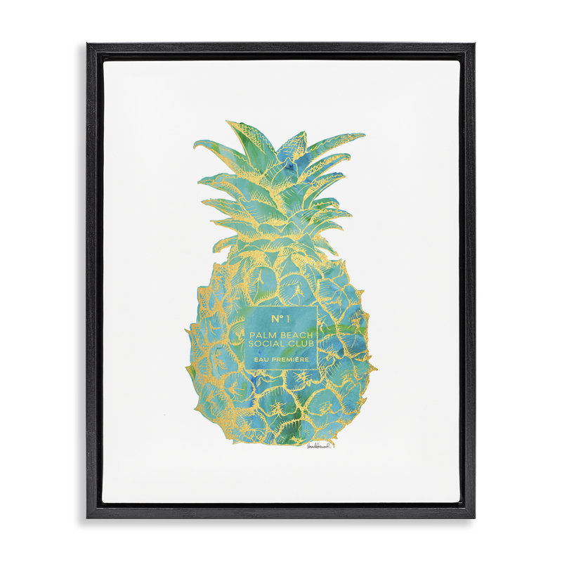 Art mural sur toile Glam, Cadre flottant noir de jais, H 31 po x l 25 po