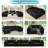 Comfortable Modular U-shaped Sectional Sofa, Black Polyester, Modern Spacious Design For Home