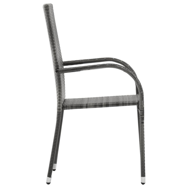 Yurig Stacking Patio Dining Armchair with Cushion