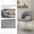 Morden Pu Leather Dining Chairs With Metal Legs (set Of 2)-1875376757