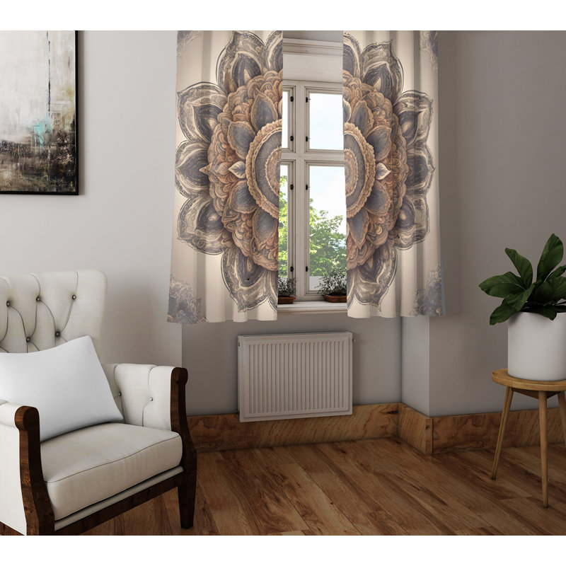Semi Sheer Curtain Pair, 20" W x 82" L