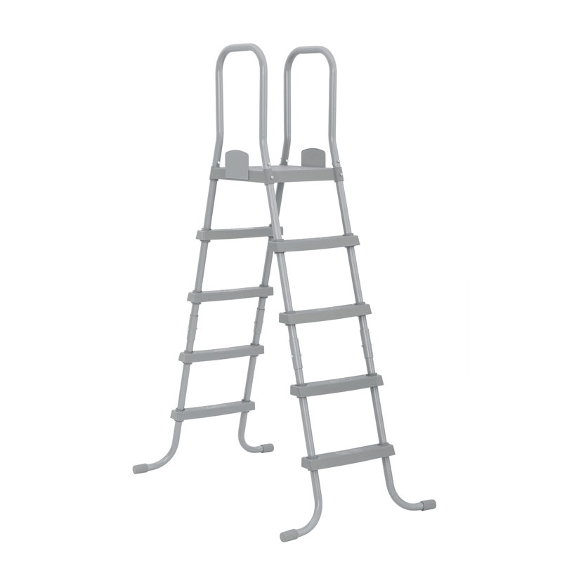 Bestway Flowclear 52 Inch Heavy Duty Metal A Frame Above Ground Pool Ladder