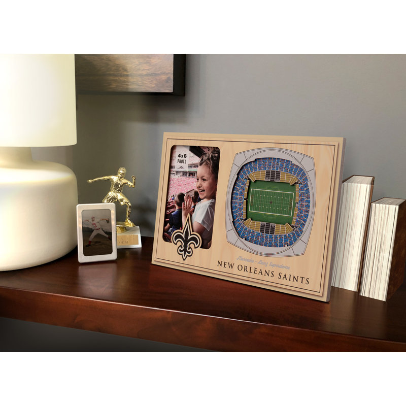 Beveled Picture Frame, New Orleans Saints