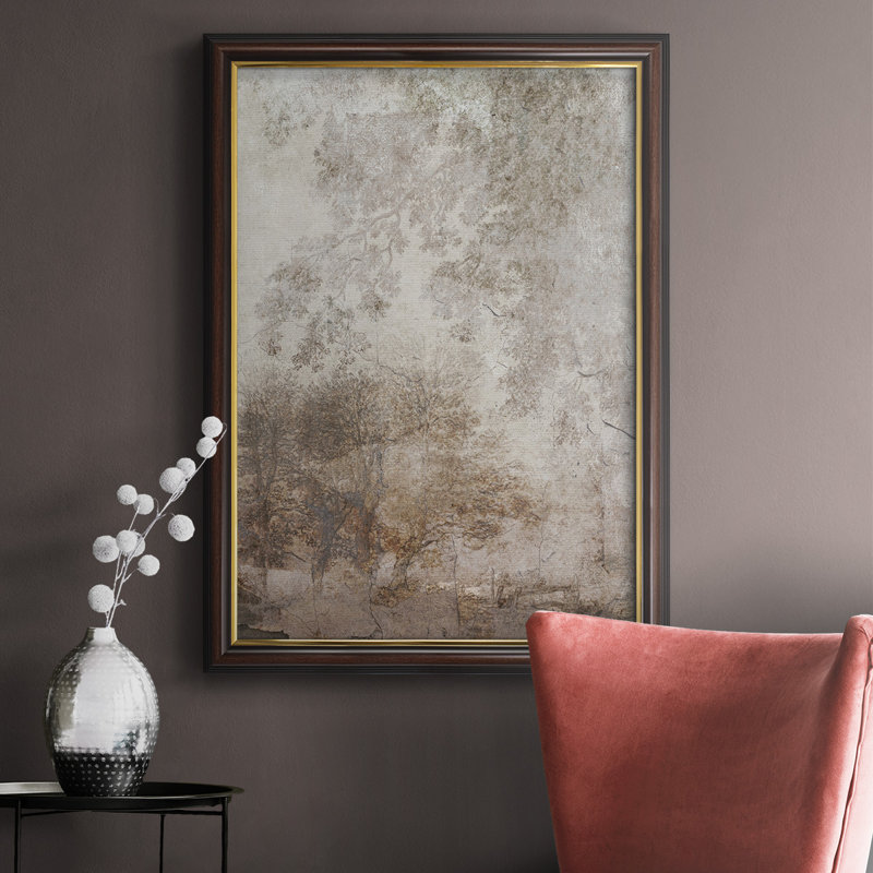 Fresco Collage I, toile encadrée de qualité supérieure - prête à être accrochée, H 20 po x l 16 po x P 2,5 po