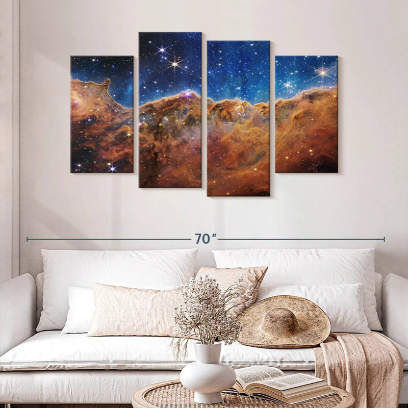 Oberle James Webb's Carina Nebula, 32" H x 52" W
