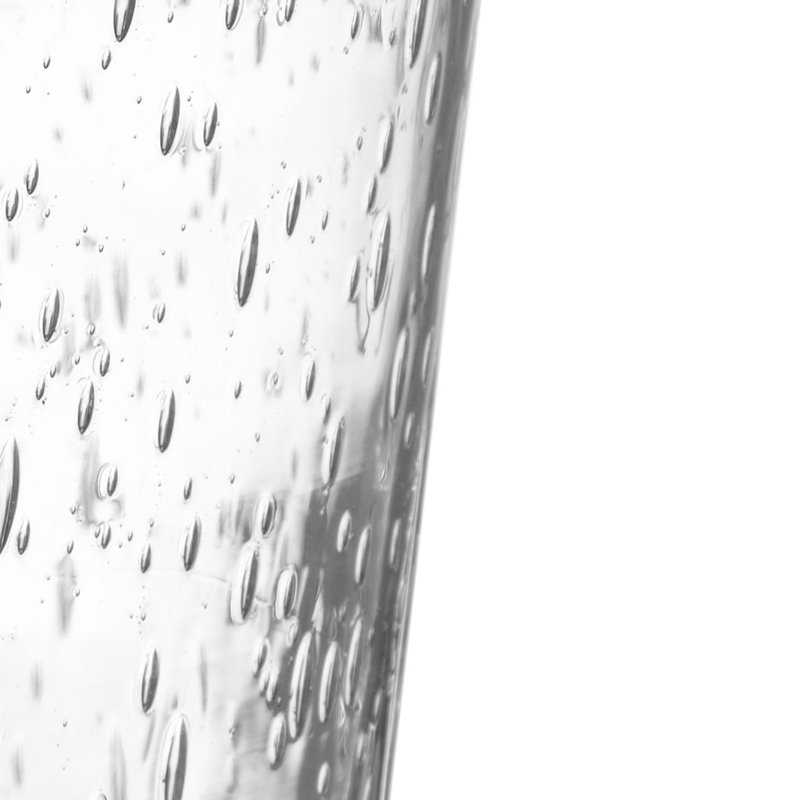 Abat-jour de candélabre en verre H 5,88 po, Martelée transparente