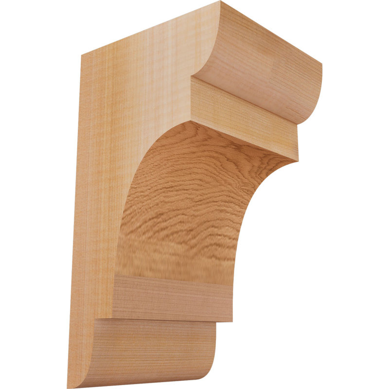 New Brighton Corbel, H 10 po x l 5,5 po x P 6 po, Cèdre rouge, Lisse