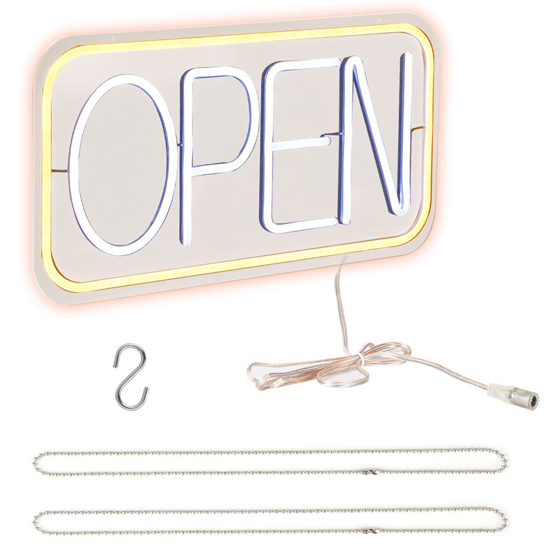 LED Open Sign with Adjustable Brightness