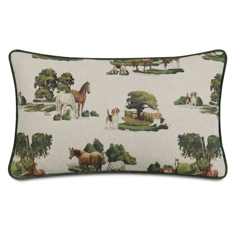 Housse et insert pour coussin décoratif équestre Colburn Country
