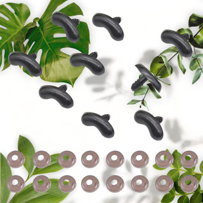 Plastic Eyebrows for Stuffed Animals 100pcs