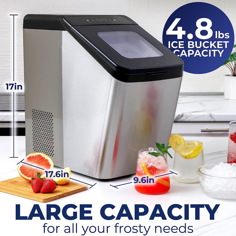 Zulay Kitchen 7 Lb. Daily Production Nugget Clear Ice Portable Ice