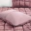 Édredon 3 pièces pour très grand lit - édredon en velours, intérieur en microfibre, nuage 3D en forme de nuage, velours rose, revers, matelassage matelassé, literie chaude,-117421825-117421833
