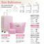 Valise à roulettes Hardshell avec sacs Valise à roulettes doubles avec verrou TSA, bagage rétro simple 24 po, rose clair