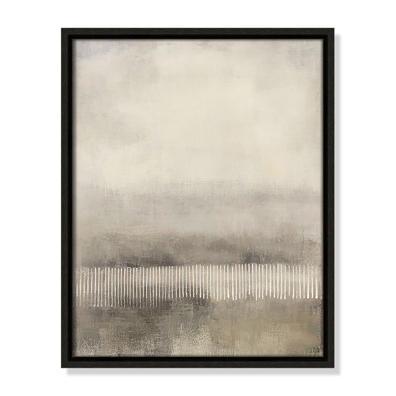 Équilibre équilibré «I» par Irena Orlov, H 15,5 po x l 12,5 po, Flottant espresso