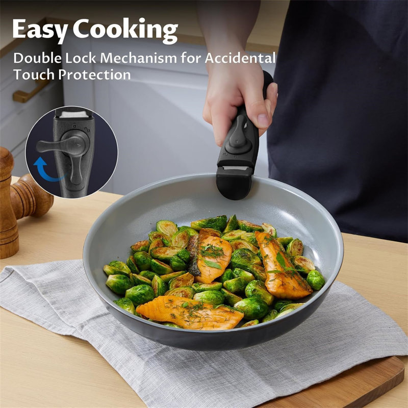 8 - Piece Non-Stick Aluminum Cookware Set