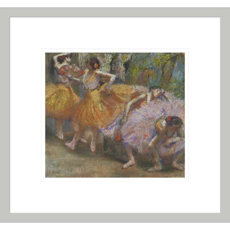 «Dancers with Fans» par Edgar Degas, impression giclée encadrée, H 13,75 po x l 14,67 po