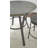 Bruce Ash Round Metal Base Dining Table-1029012781
