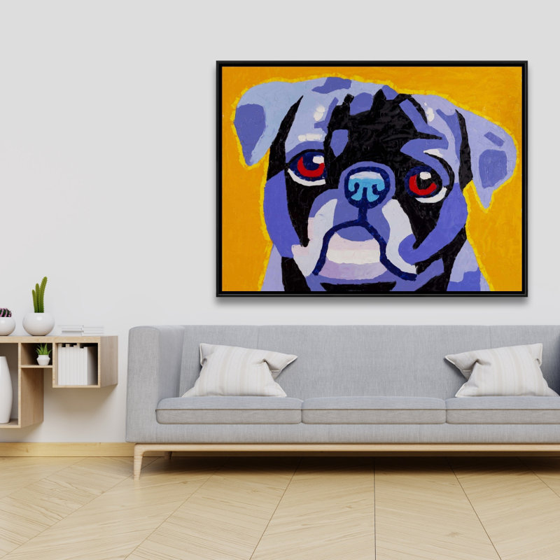 «Flash The Pug» sur toile