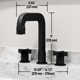 Wythe 9" H Two Handle Widespread Bathroom Faucet 
