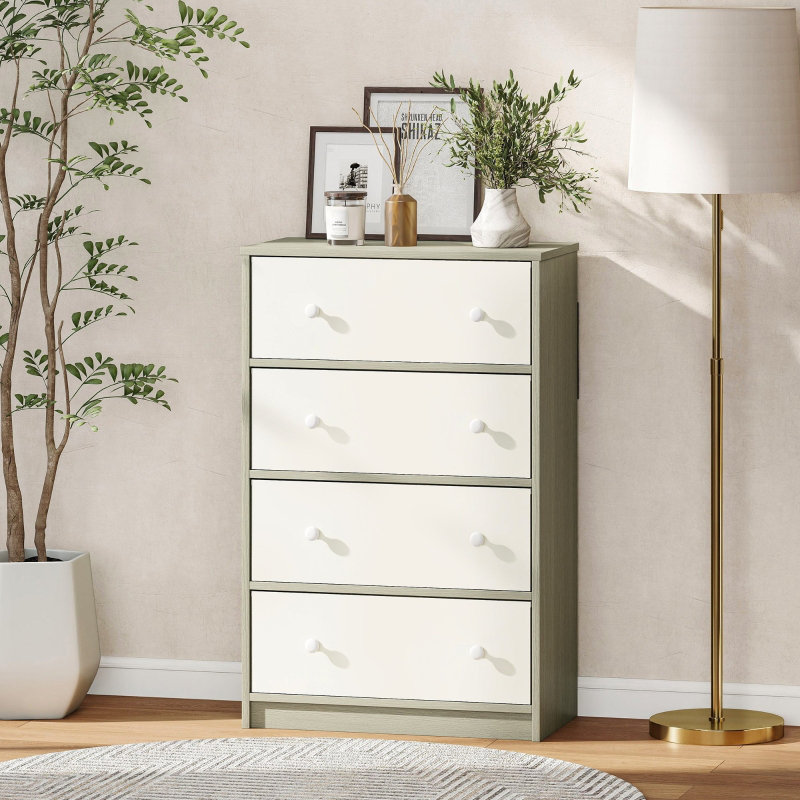 58cm W 4 - Drawer Chest of Drawers, White