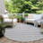 Hasad Washable Striped Indoor / Outdoor Rug-1737123058