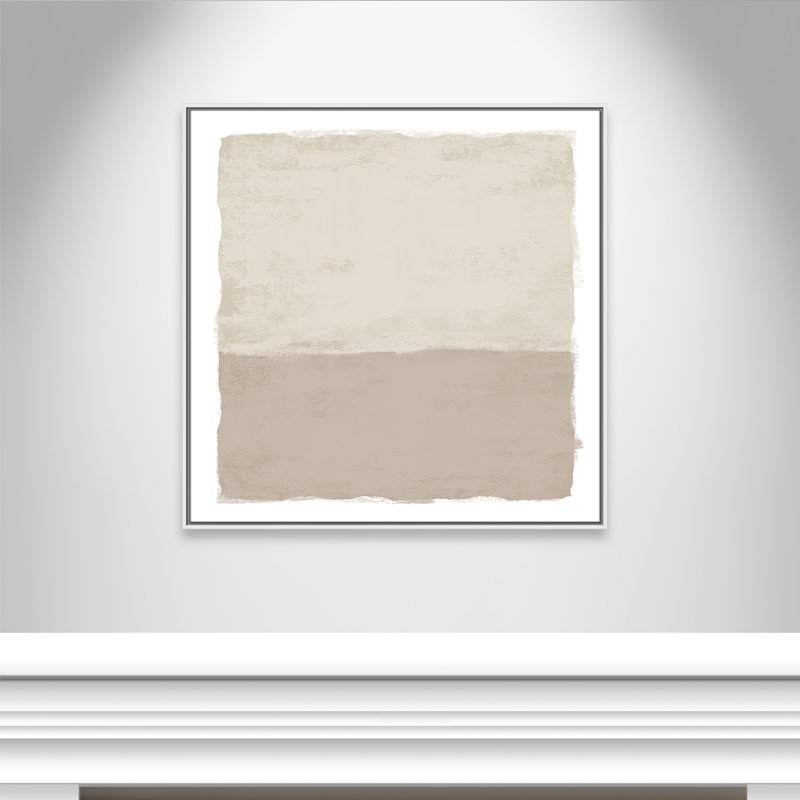 «Silent Sands II» par Natalie Carpentieri, H 37,5 po x l 37,5 po, Blanc