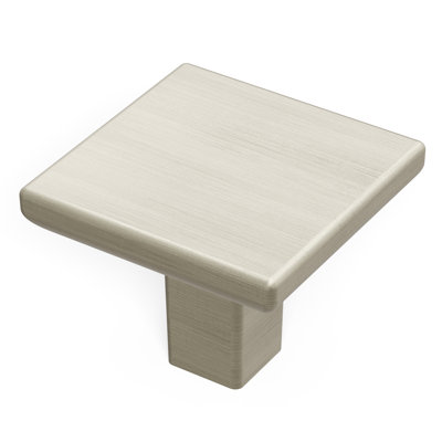 Skylight Collection Knob – 1-1/4" x 1-1/4" Cabinet Knob Stainless Steel – Contemporary Hardware for Drawers & Cabinets