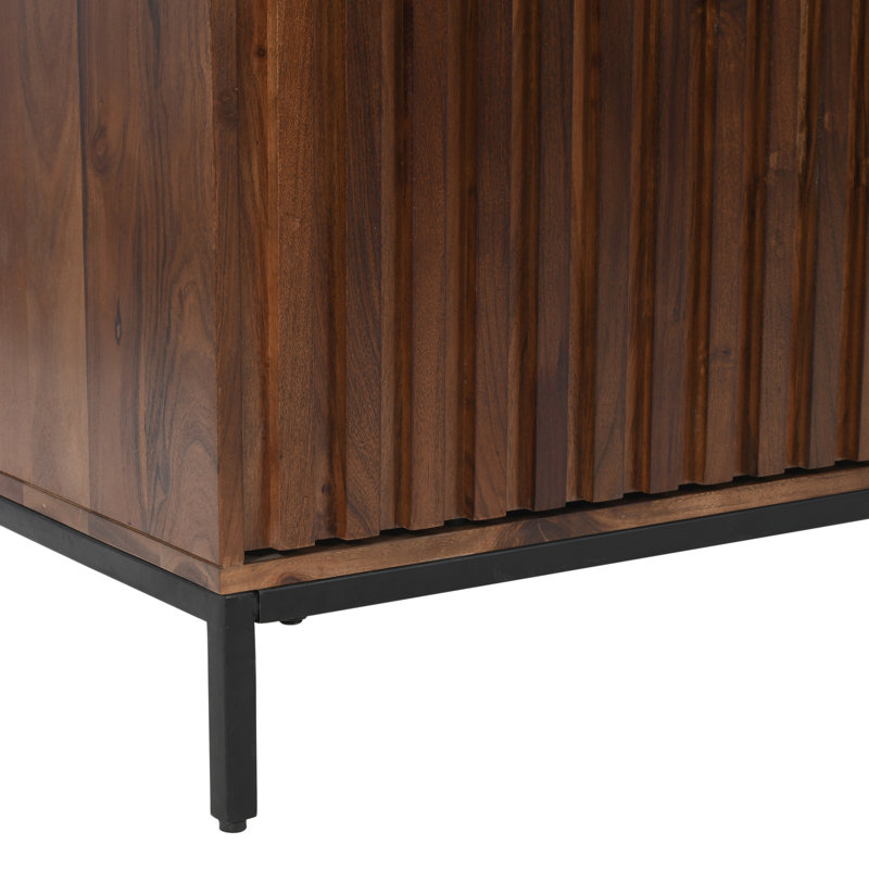 Armoire-meuble télé Sylar, Brun, H 30 po x l 60 po x P 18 po