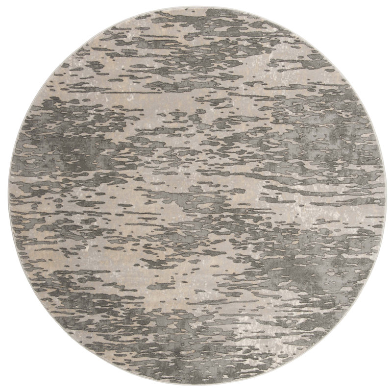 Edvin Performance Abstract Rug, Round 6'7"