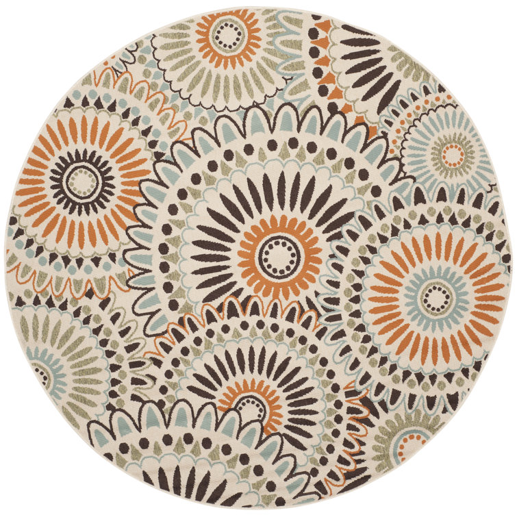 Jaskarn Performance Floral Indoor/Outdoor Area Rug