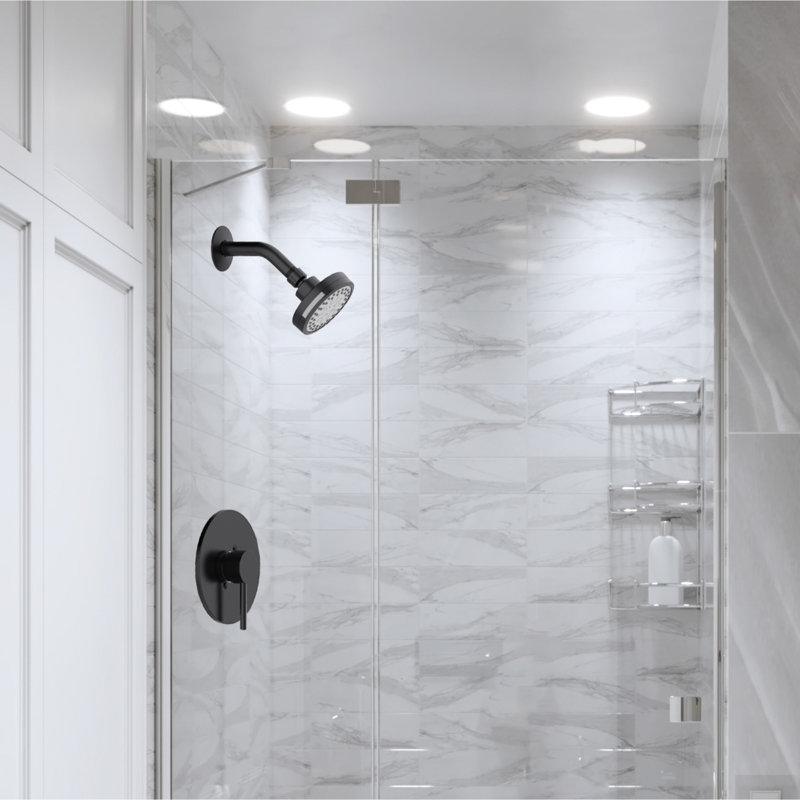Eastport II Shower Faucet with Rough-in Valve, Matte Black